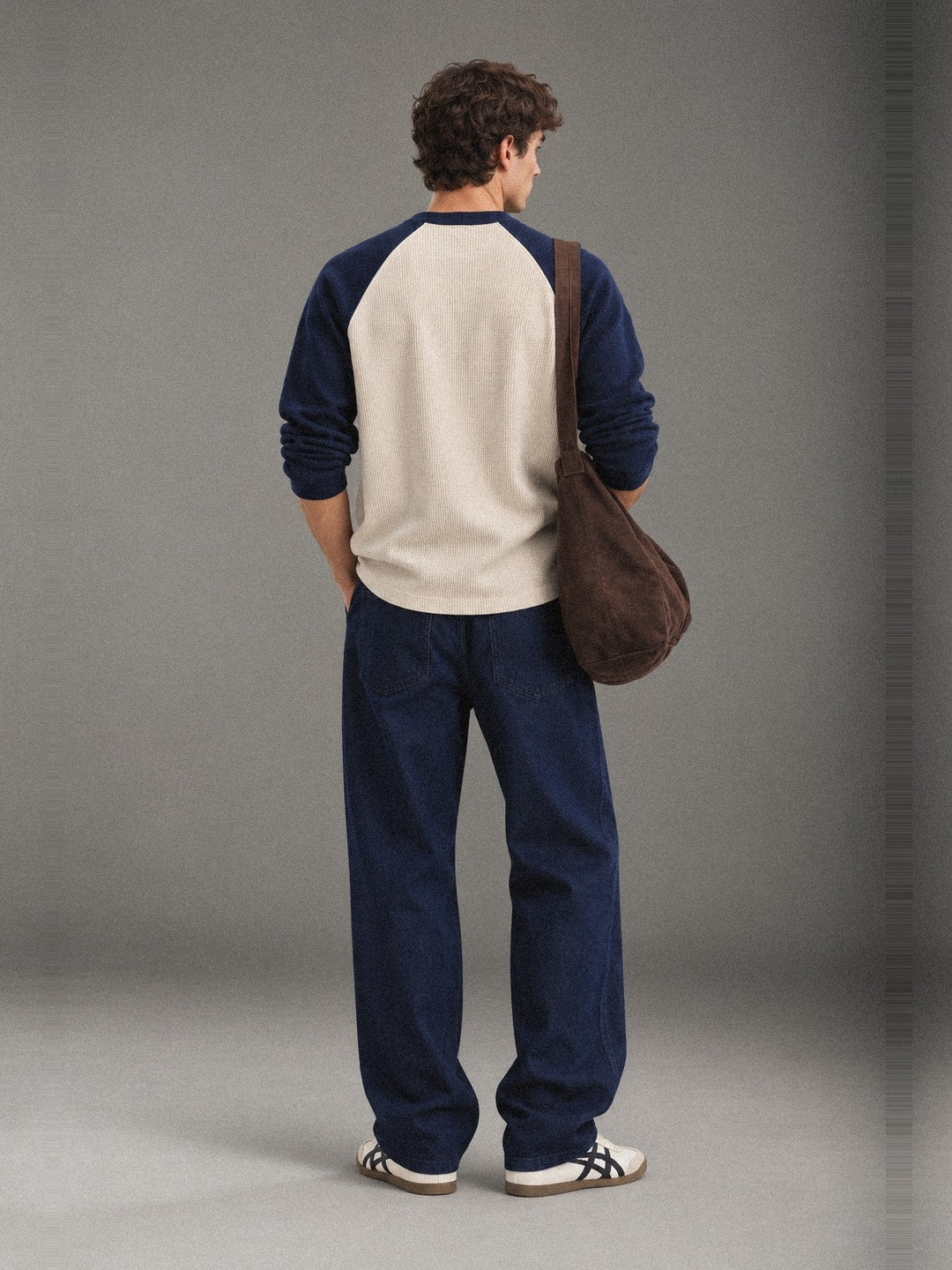 OCEANCREST Waffle-Knit Full-Sleeve Henley