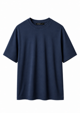 100% COTTON INTERLOCK BLUE