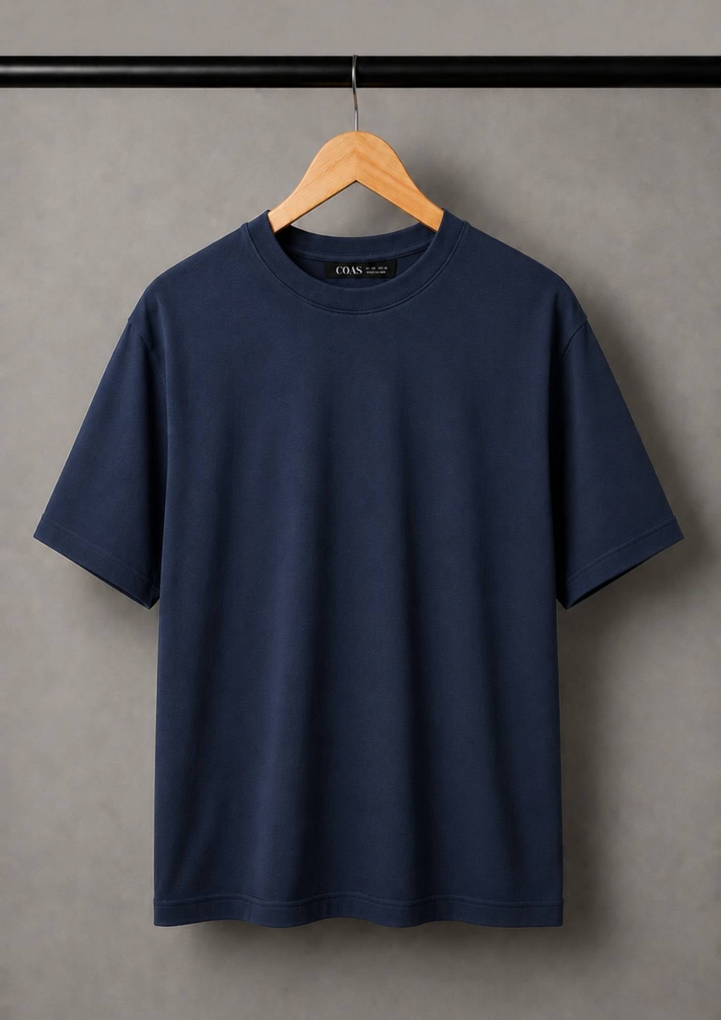 100% COTTON INTERLOCK BLUE
