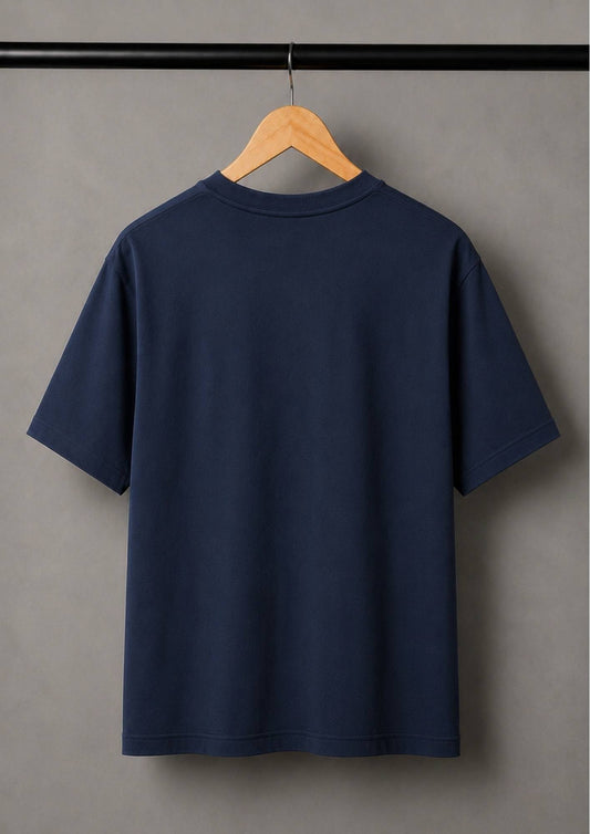 100% COTTON INTERLOCK BLUE