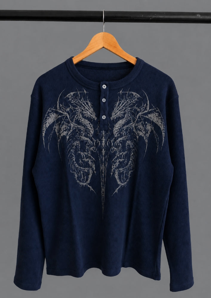 DRAGON HENLEY NAVY
