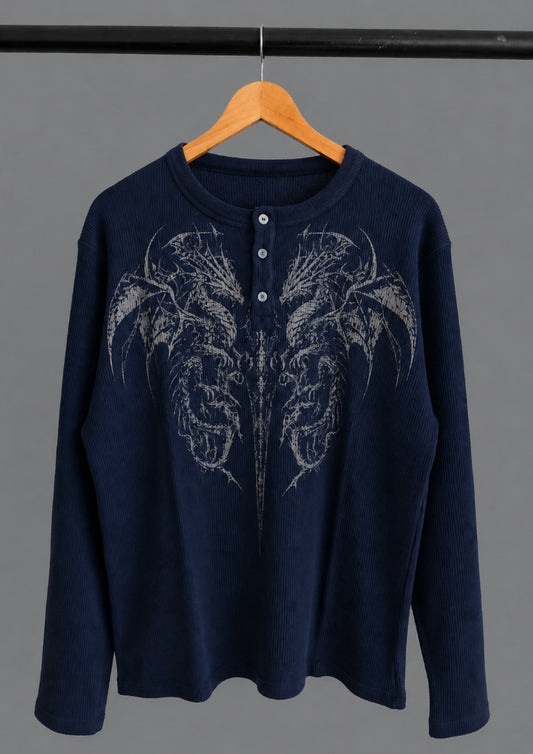DRAGON HENLEY NAVY