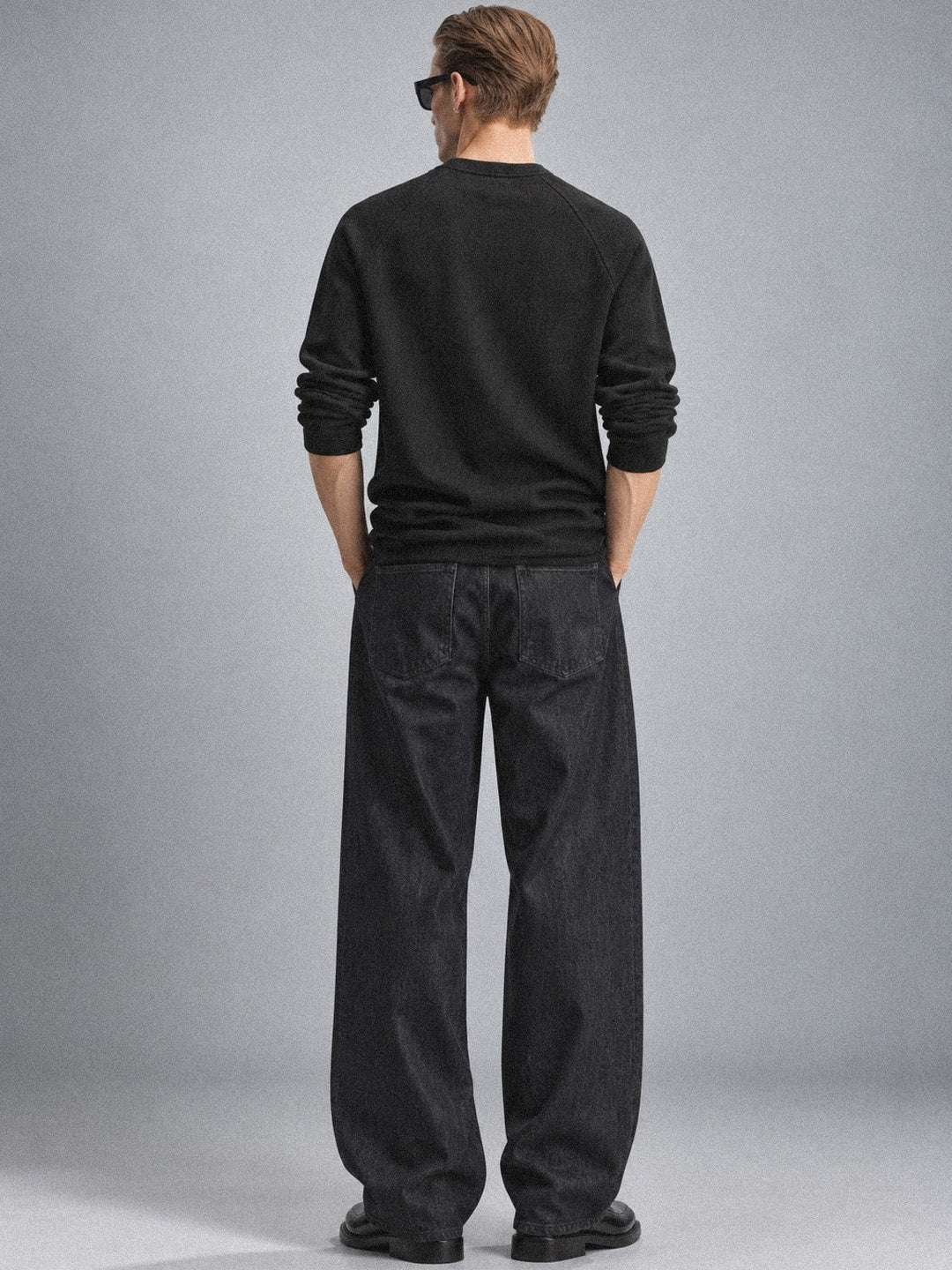 BLACK WAFFLE HENLEY